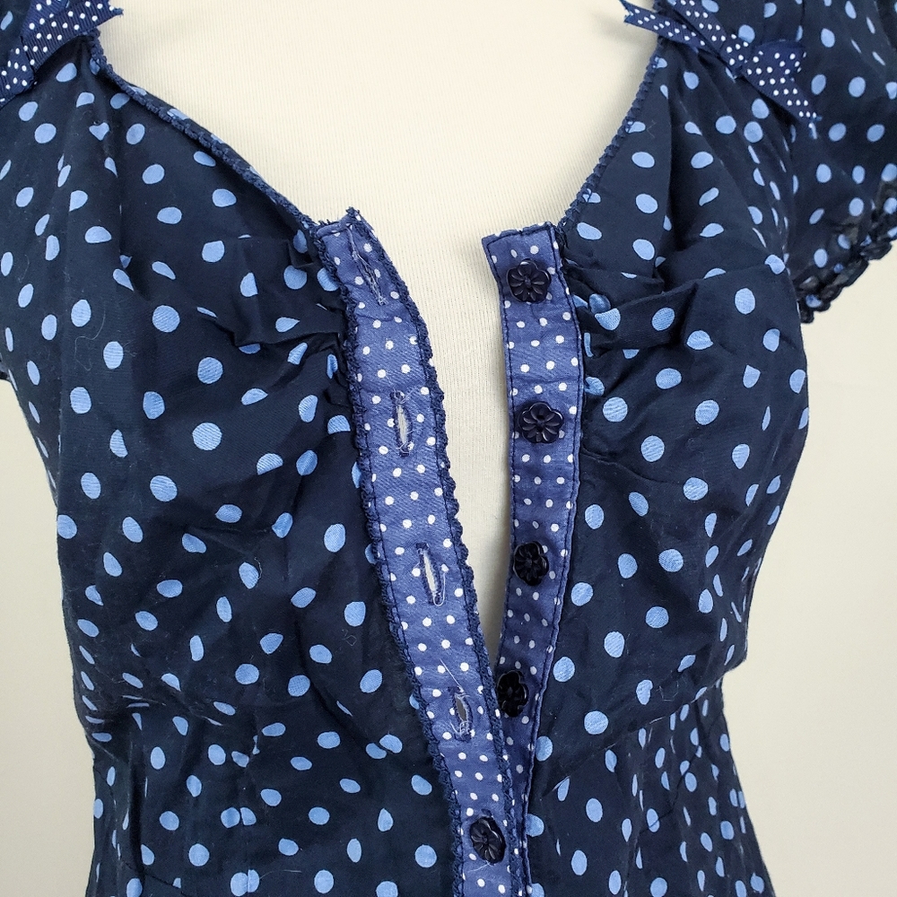 ModCloth Friday on My Mind Retro Polka Dot Dress - Picture 6 of 8